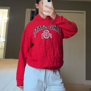 red Ohio state sweatshirt